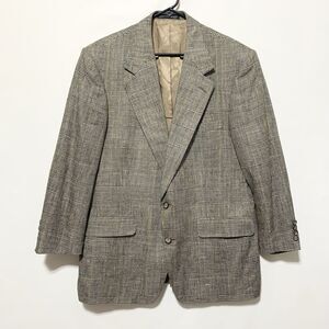 Clocktown Collection 100% Pure Silk Plaid Two Button Blazer Jacket Men Size 42R